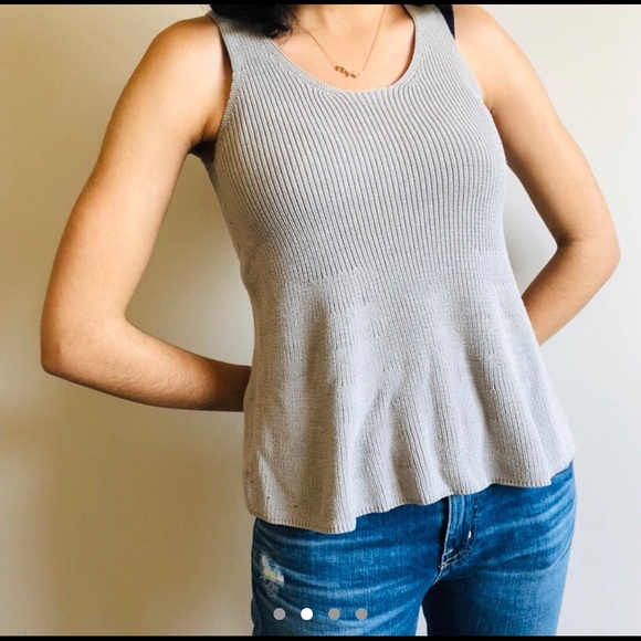 WILFRED PINSON GREY KNIT TOP 🐵💫🦴✨ - Picture 2 of 4